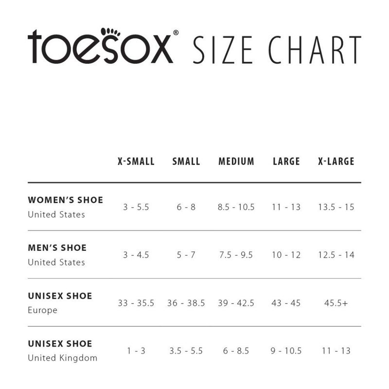 toesox Women's Bellarina Full Toe Grip Non-Slip for Ballet, Yoga, Pilates, Barre Toe Socks, Medium, Black - Image 5